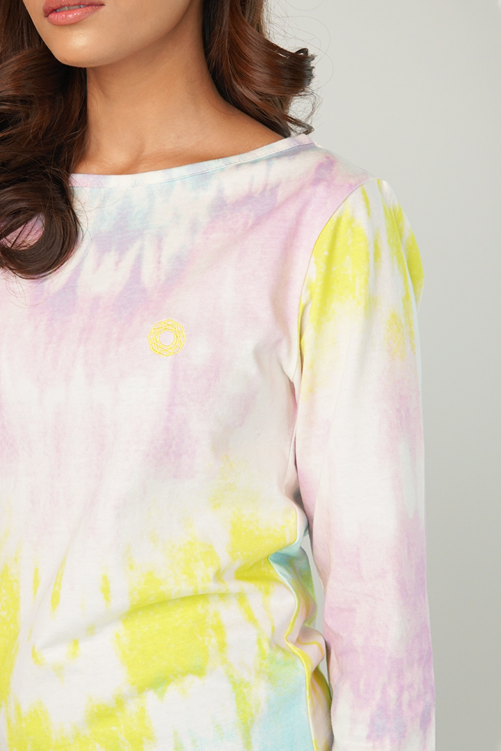 Multi-Hued Full Sleeves T-Shirt
