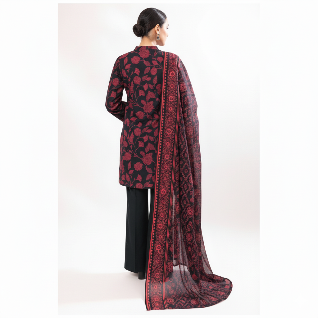 Saya 3 Piece Premium Printed Lawn Suit