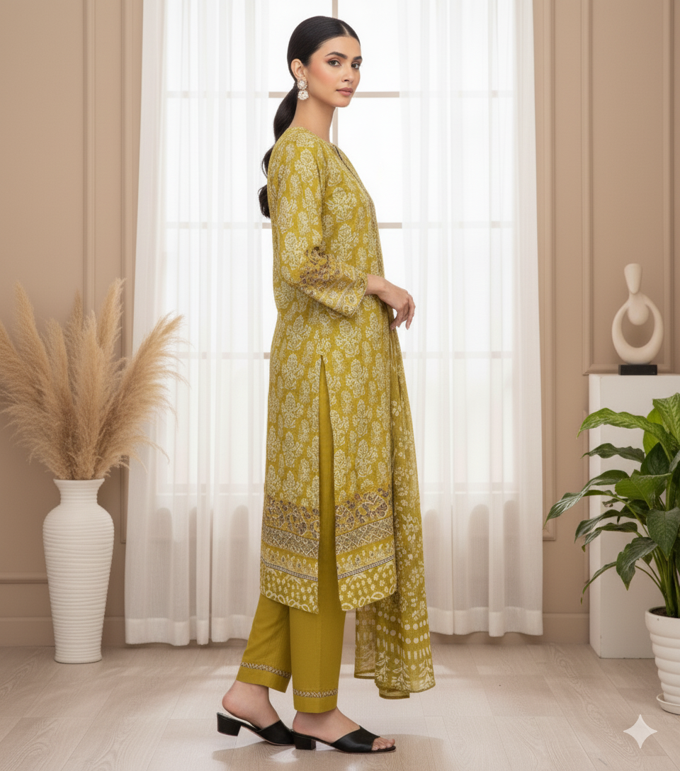 Hareem by G.F – Stitched 3 Piece Suit