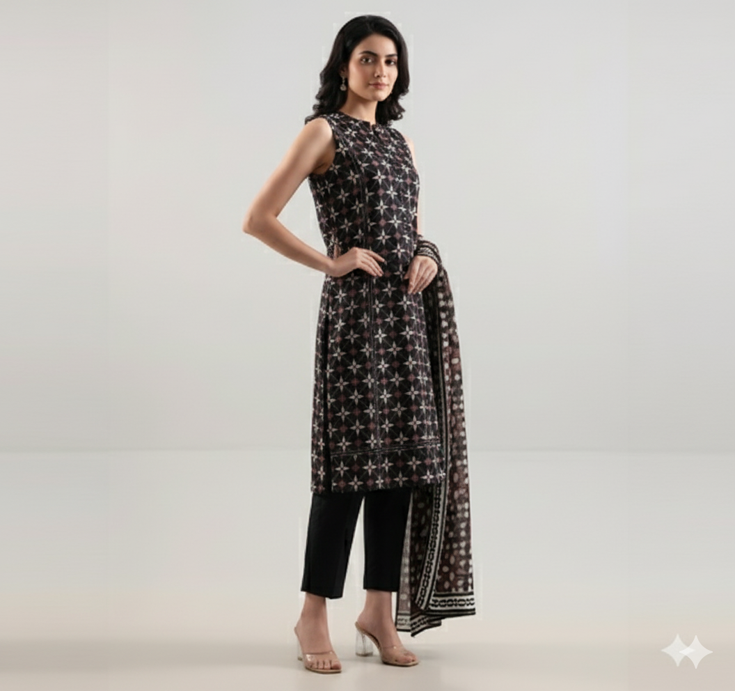 Saya Flora Impressions – 3 Piece Printed Lawn Suit