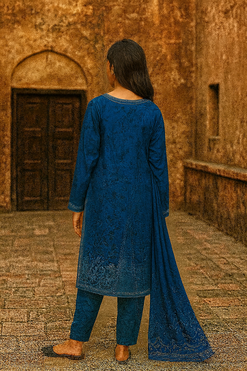 Stitched 3 Piece Hareem by ghani fabric 2