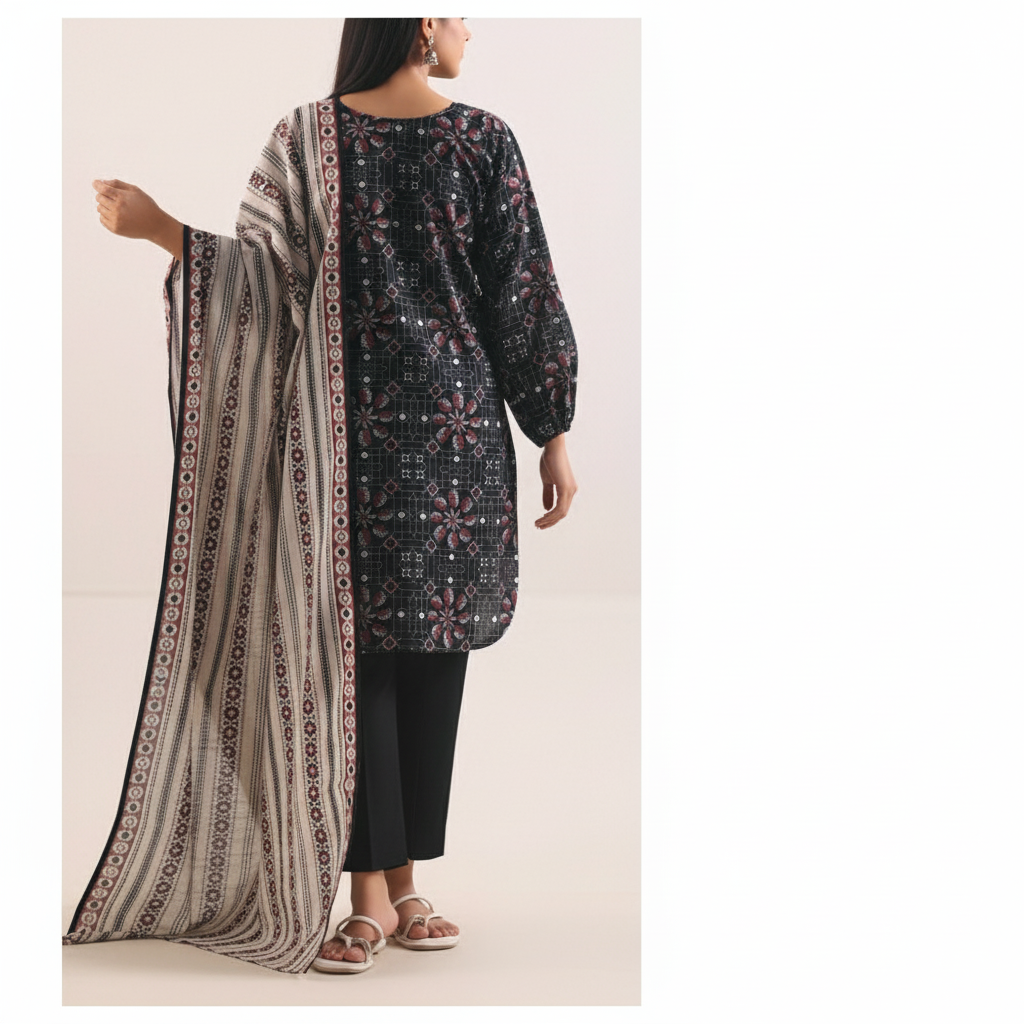 Saya Flora Impressions – 3 Piece Printed Lawn Suit