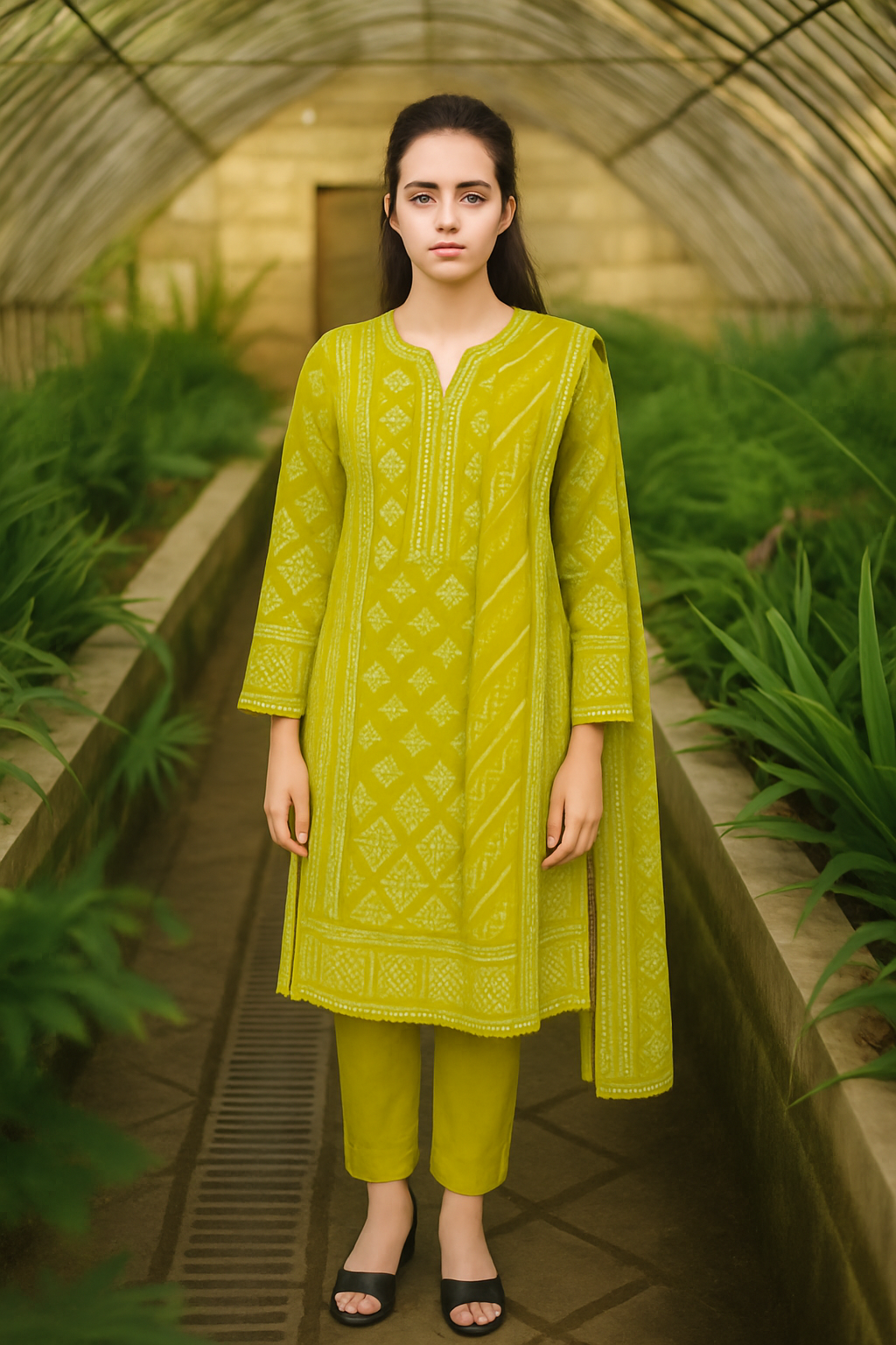 Unstitched 3 Pcs Hareem by ghani fabric 6