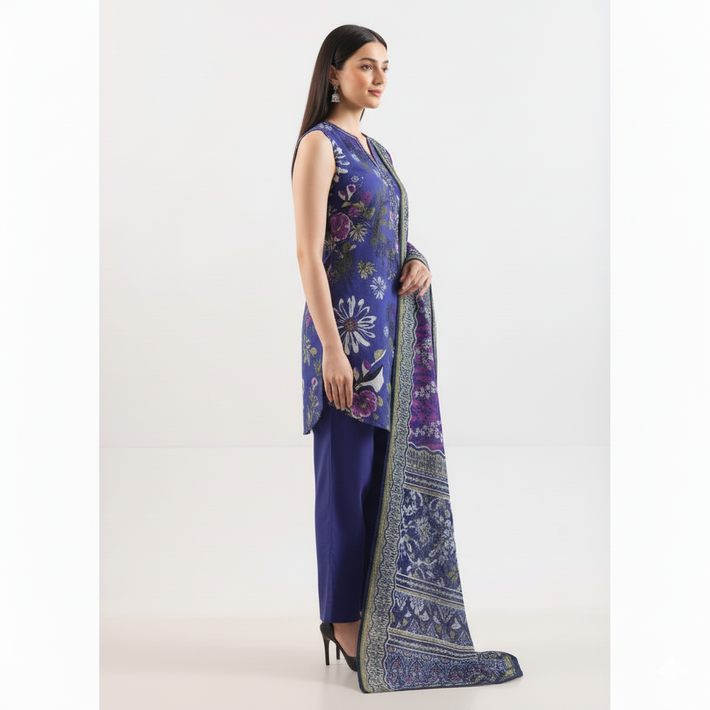 Saya Flora Impressions – 3 Piece Printed Lawn Suit