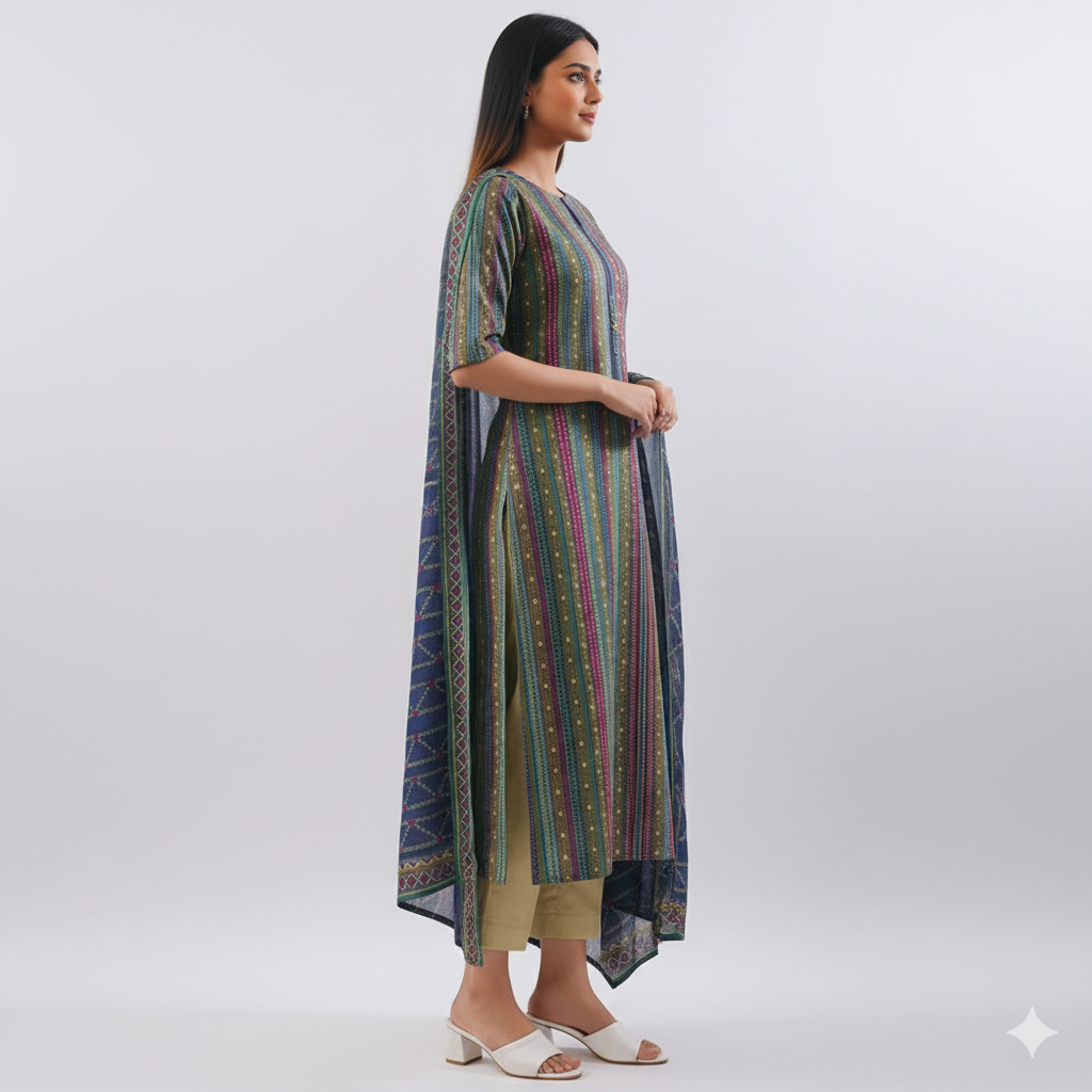 Saya 3 Piece Premium Printed Lawn Suit