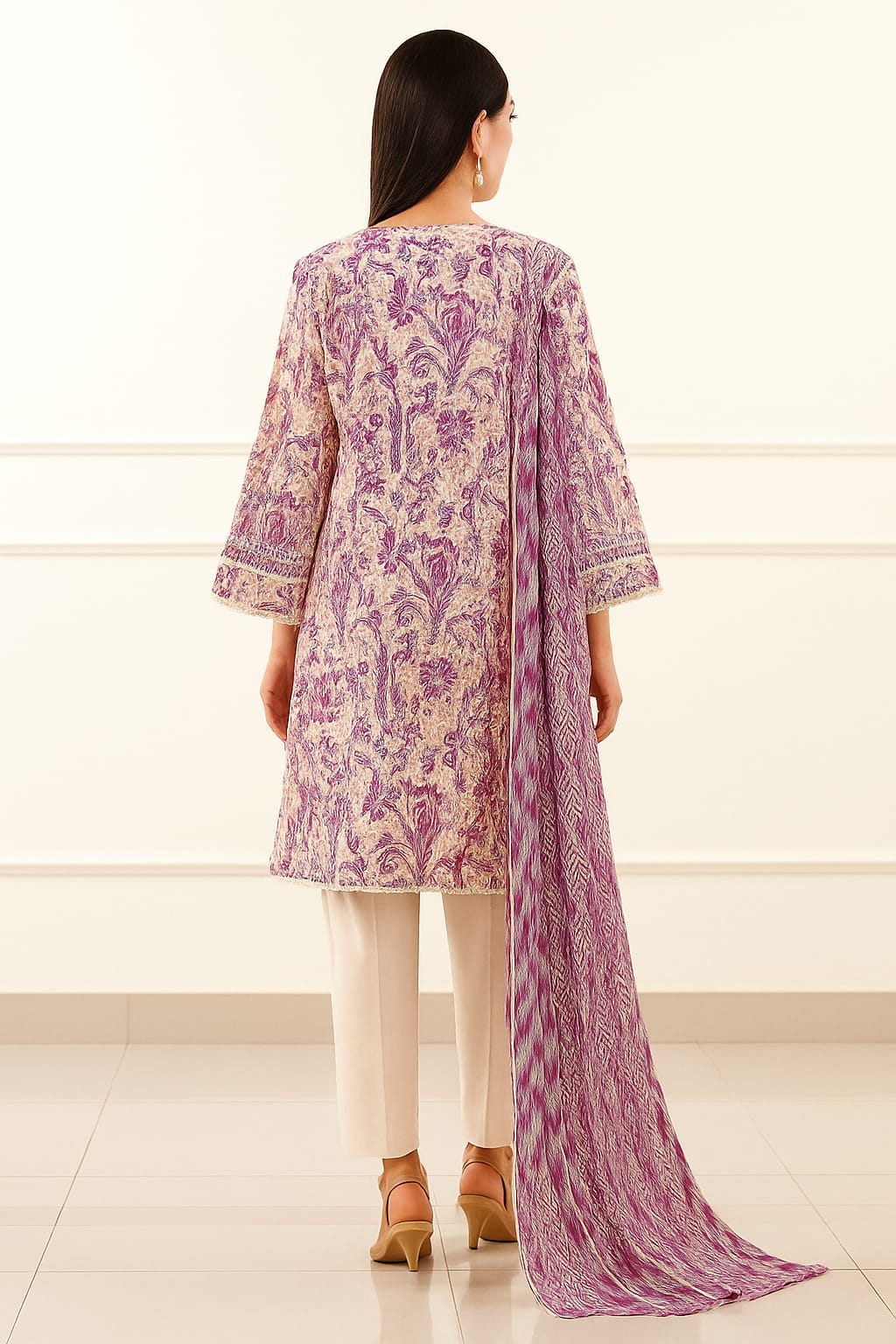 Saya 3 Piece Premium Printed Lawn Suit