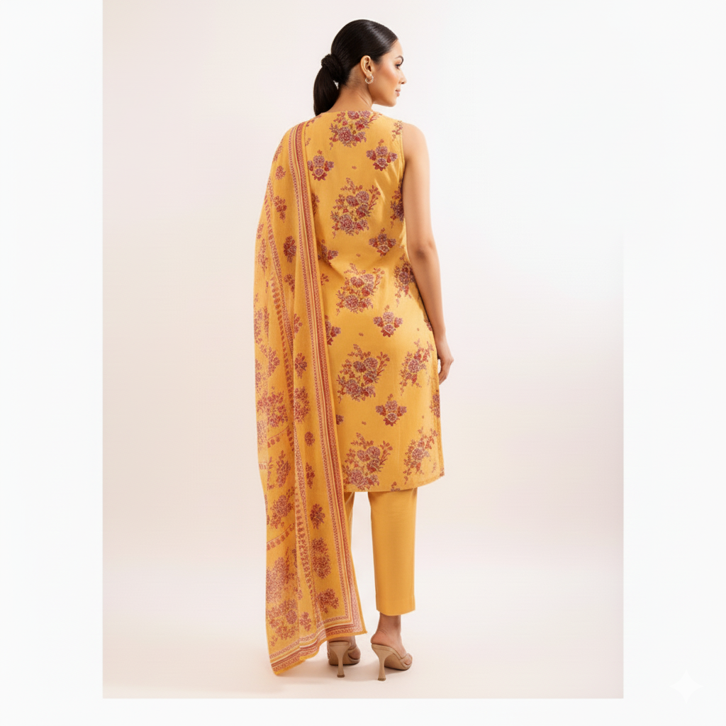 Saya 3 Piece Premium Printed Lawn Suit