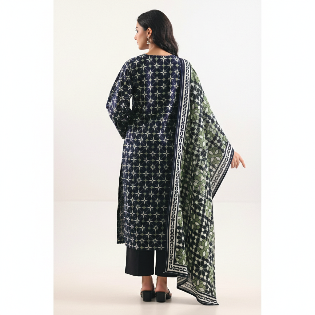 Saya Flora Impressions – 3 Piece Printed Lawn Suit