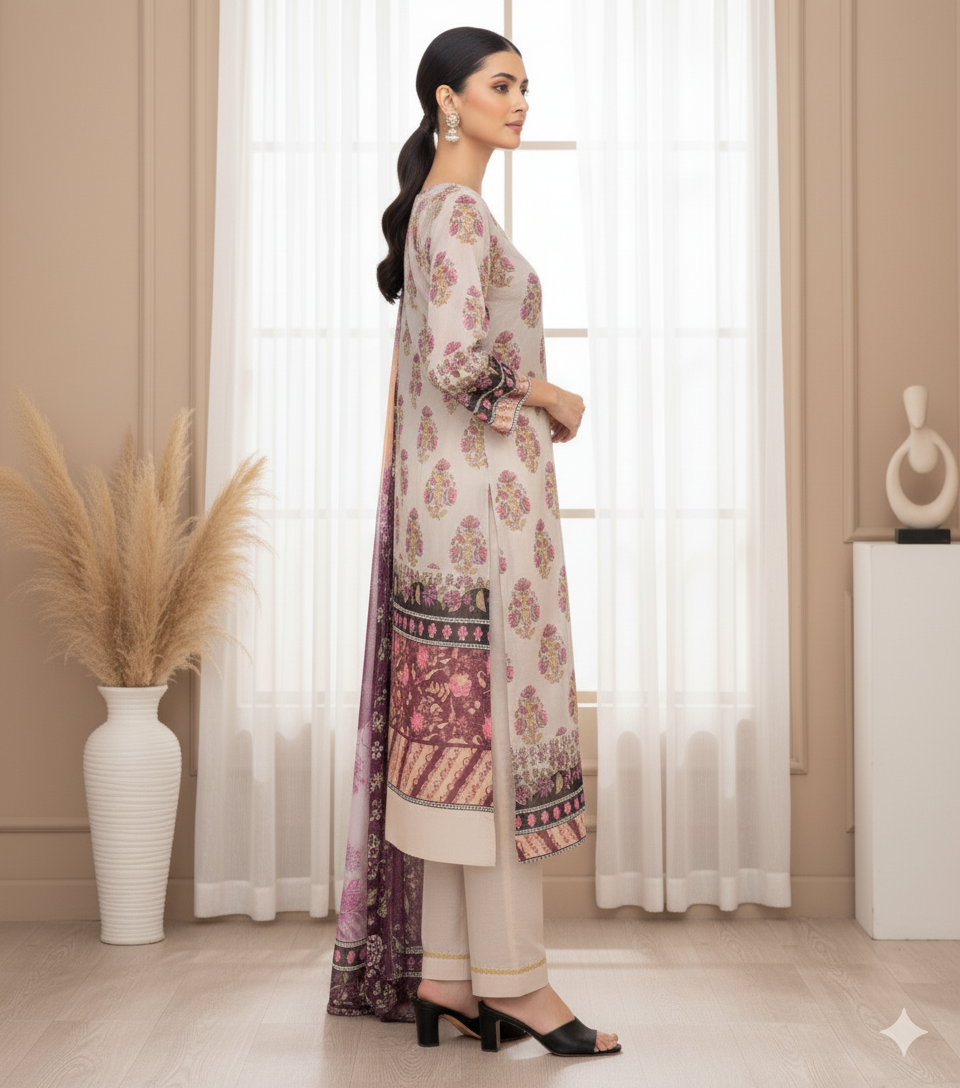Hareem by G.F – Stitched 3 Piece Suit