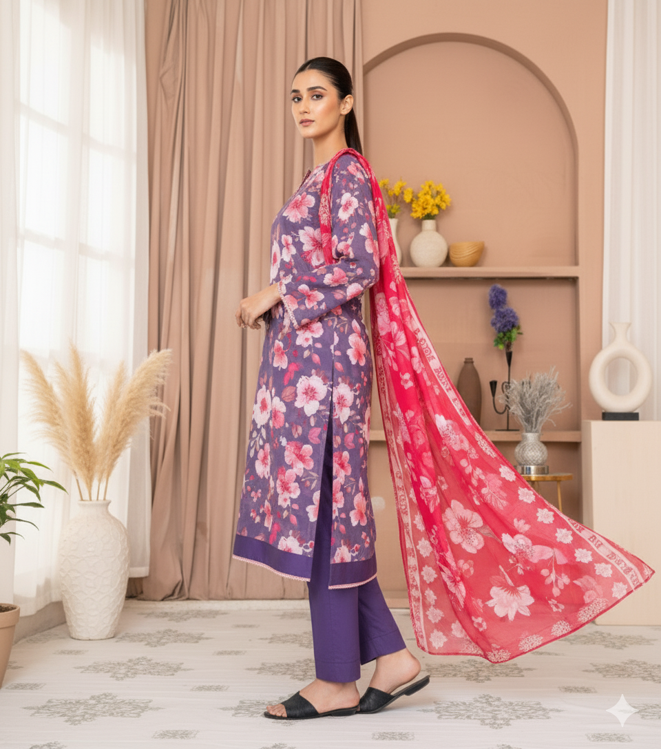 Hareem by G.F – Stitched 3 Piece Suit
