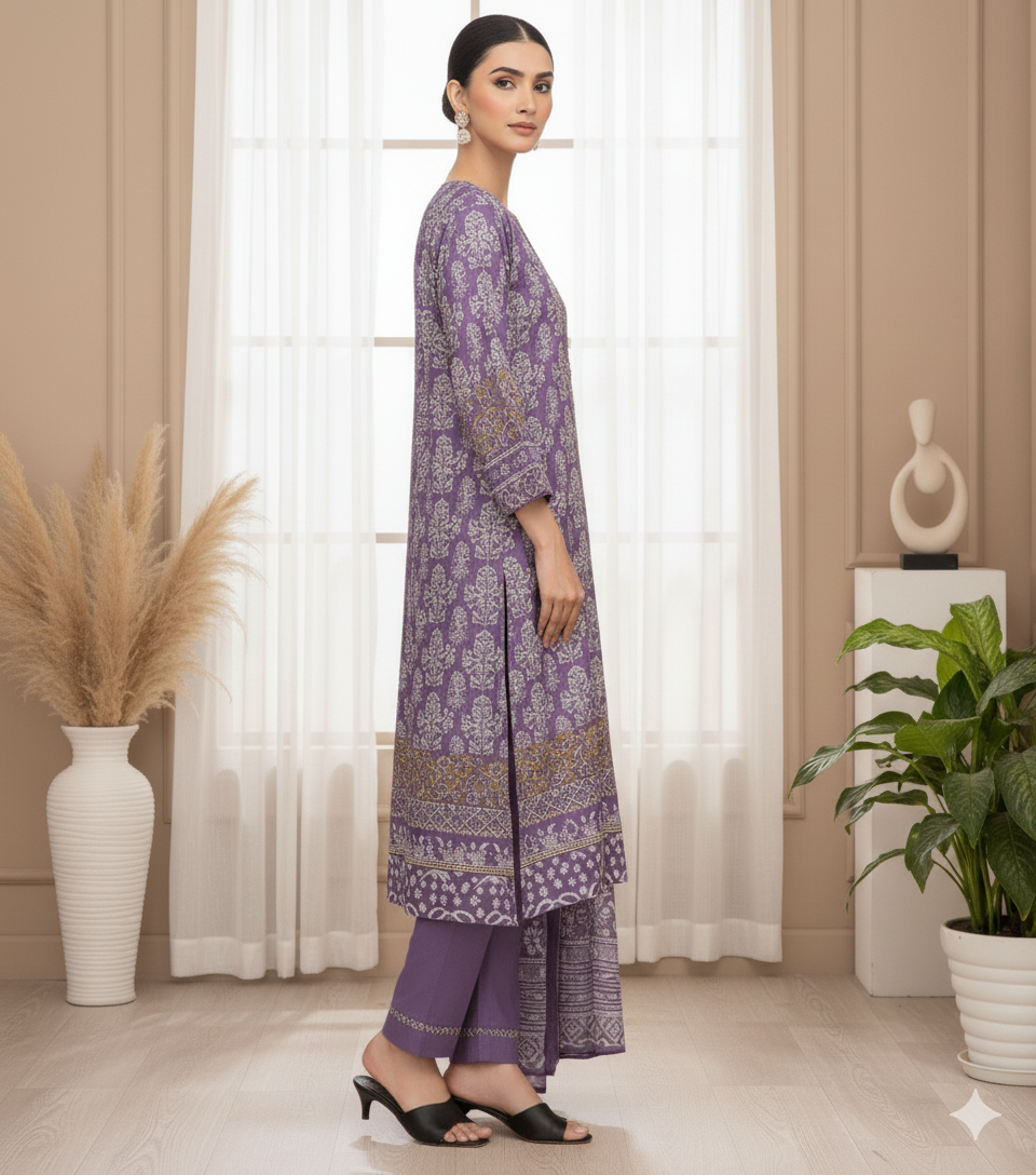 Hareem by G.F – Stitched 3 Piece Suit