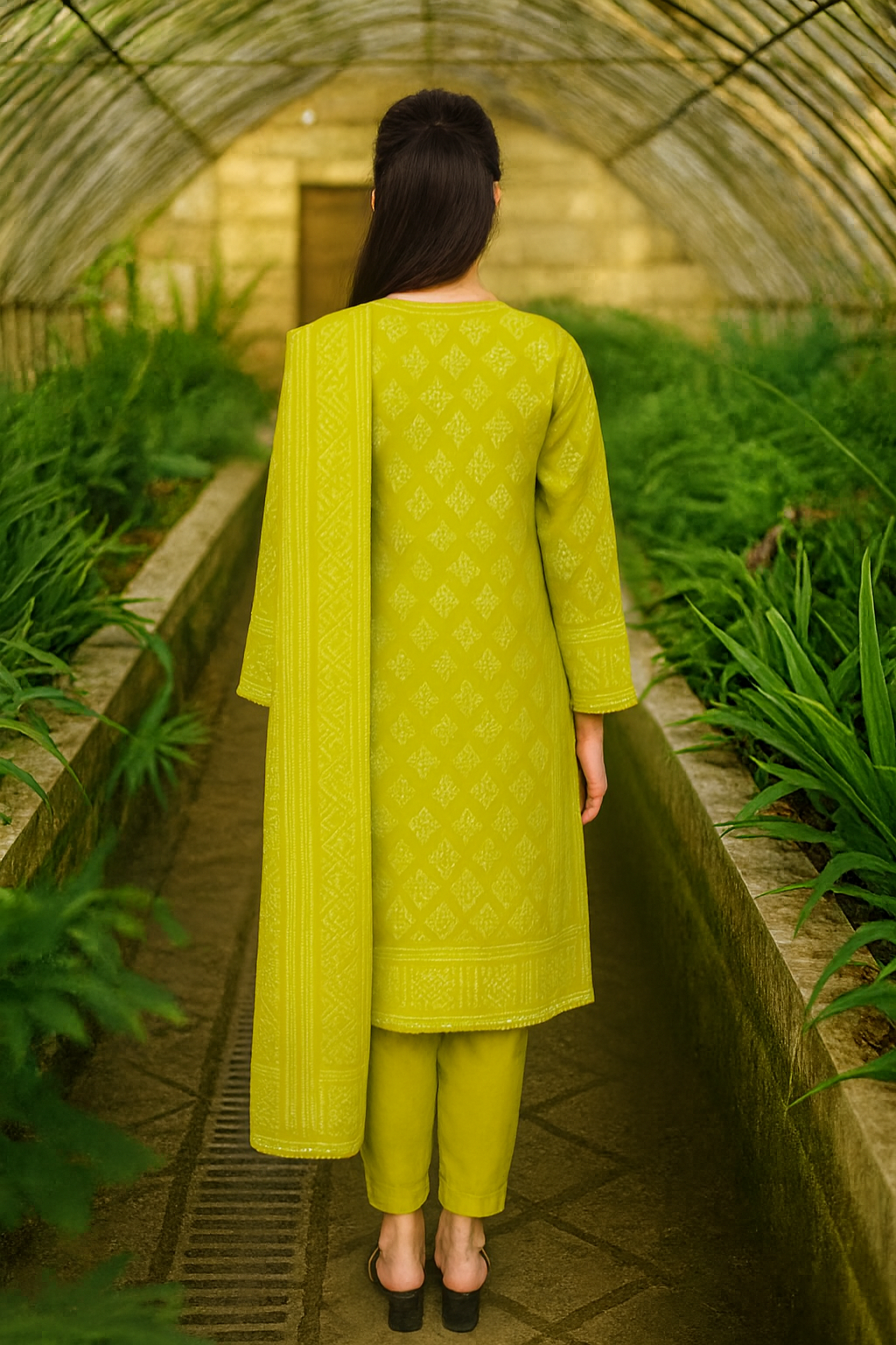 Unstitched 3 Pcs Hareem by ghani fabric 6