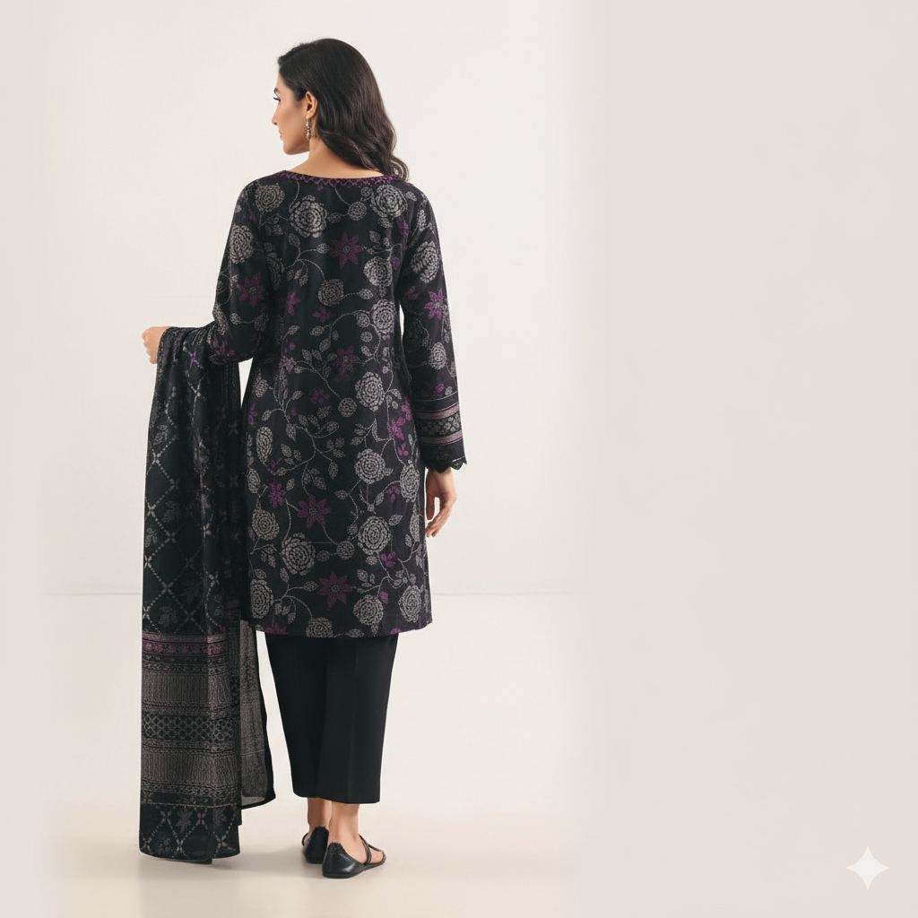 Saya Flora Impressions – 3 Piece Printed Lawn Suit
