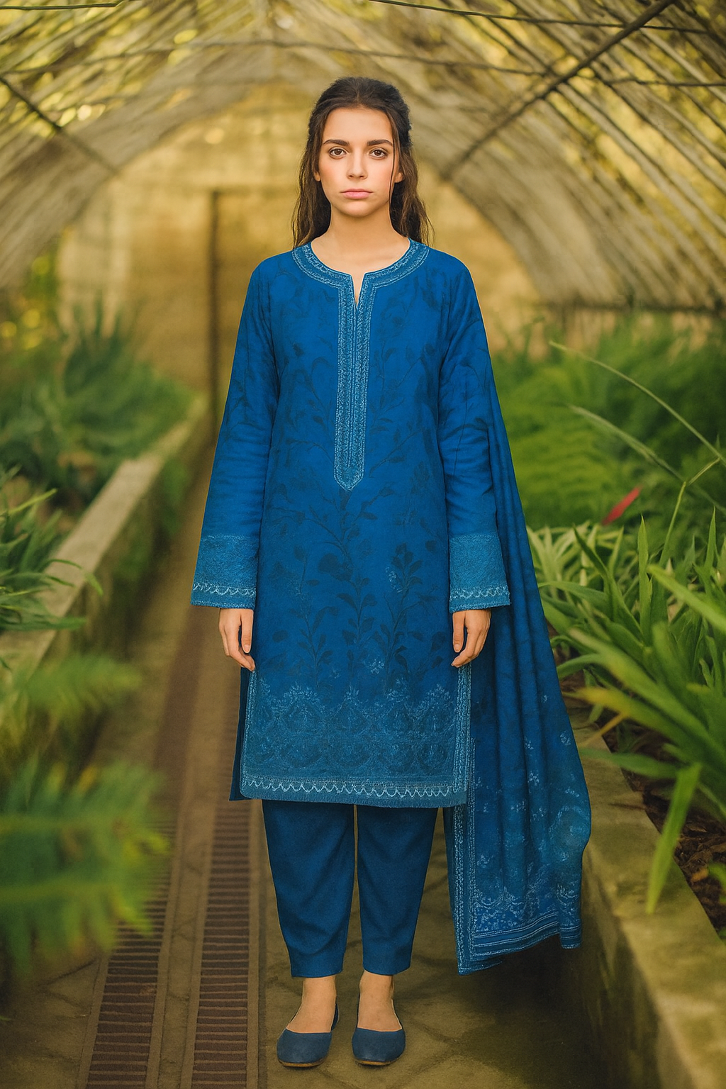 Unstitched 3 Pcs Hareem By ghani fabric 4