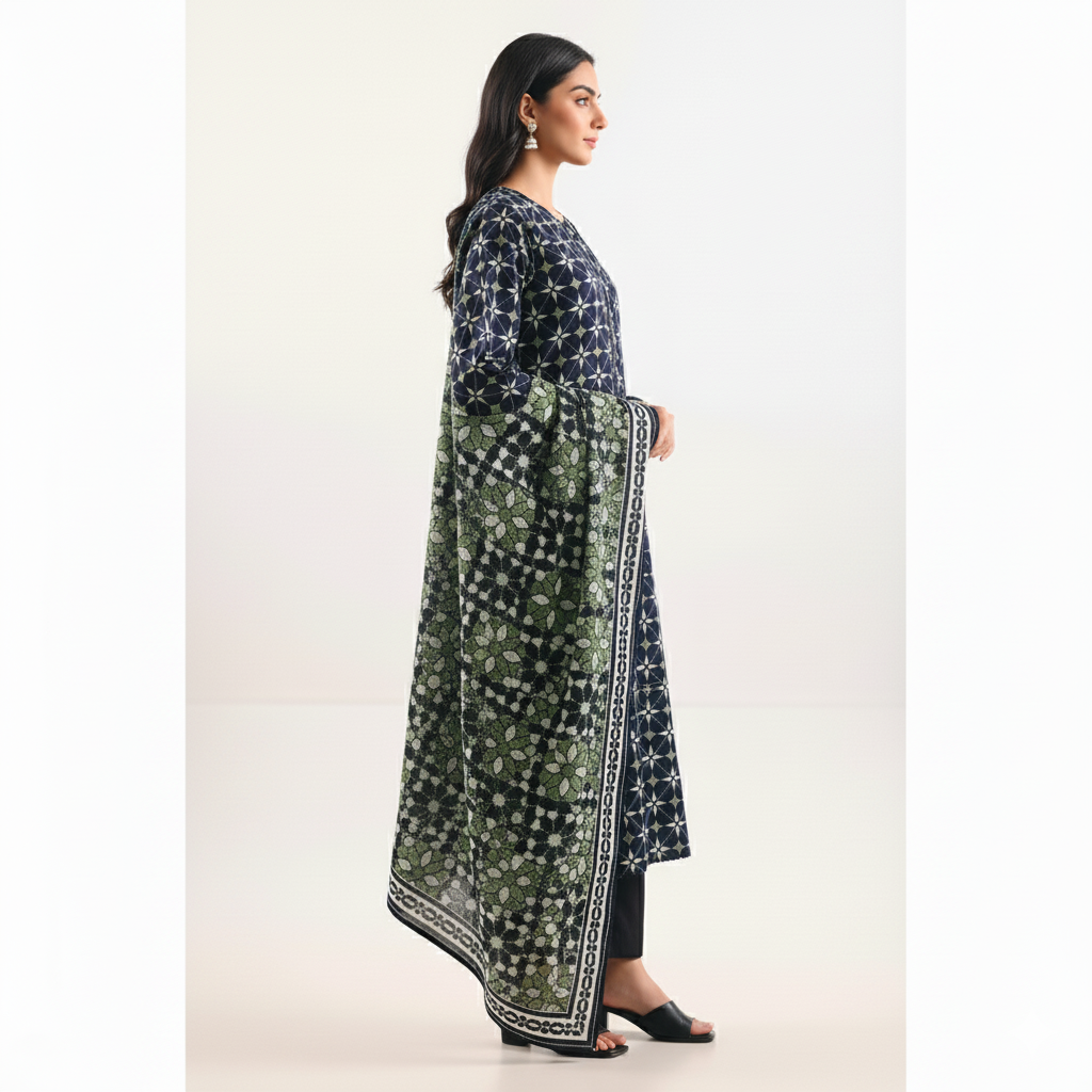 Saya Flora Impressions – 3 Piece Printed Lawn Suit