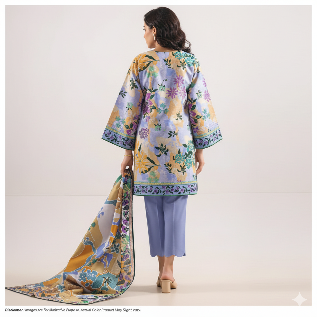 Saya Flora Impressions ā 3 Piece Printed Lawn Suit