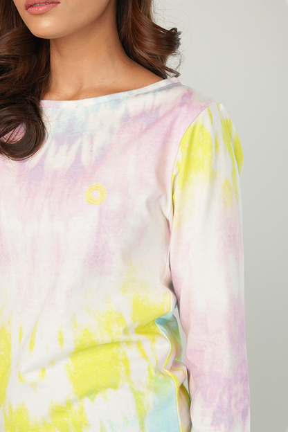 Multi-Hued Full Sleeves T-Shirt