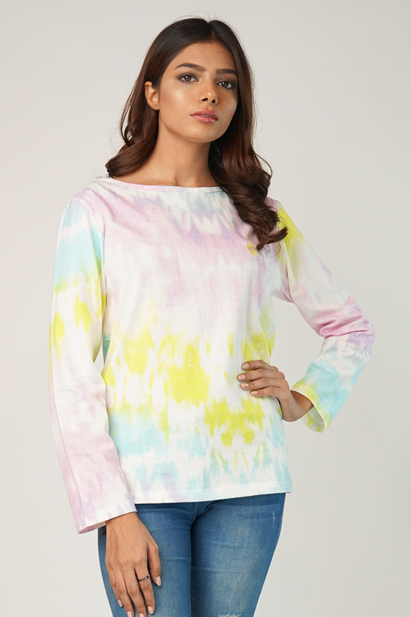 Multi-Hued Full Sleeves T-Shirt