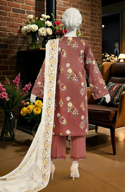 Unstitched 3 Pcs MTJ 1