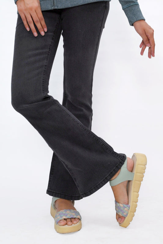 CROPPED WIDE LEG JEANS PANT