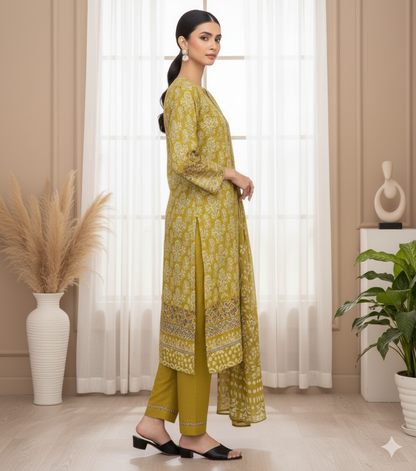 Hareem by G.F – Stitched 3 Piece Suit