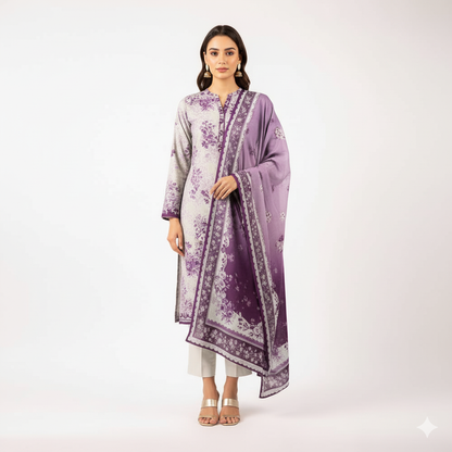 Saya  Impressions – 3 Piece Printed Lawn Suit