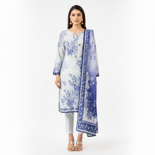 Saya  Impressions – 3 Piece Printed Lawn Suit