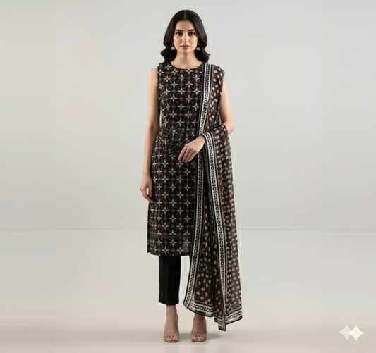 Saya Flora Impressions – 3 Piece Printed Lawn Suit