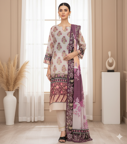 Hareem by G.F – Stitched 3 Piece Suit