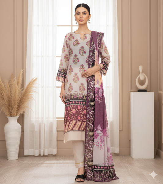 Hareem by G.F – Stitched 3 Piece Suit