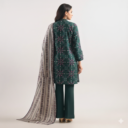 Saya Flora Impressions – 3 Piece Printed Lawn Suit