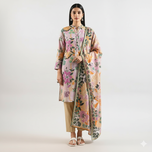 Saya Flora Impressions – 3 Piece Printed Lawn Suit