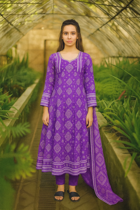Unstitched 3 Pcs hareem by ghanifabric 1
