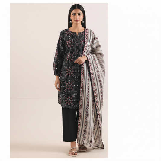 Saya Flora Impressions – 3 Piece Printed Lawn Suit