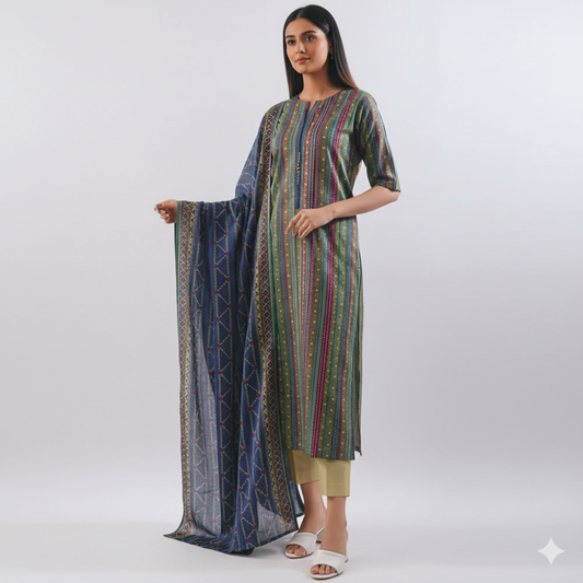 Saya 3 Piece Premium Printed Lawn Suit