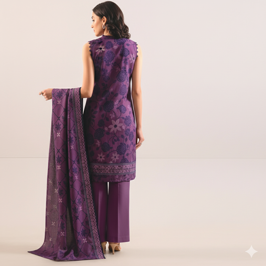 Saya Flora Impressions – 3 Piece Printed Lawn Suit