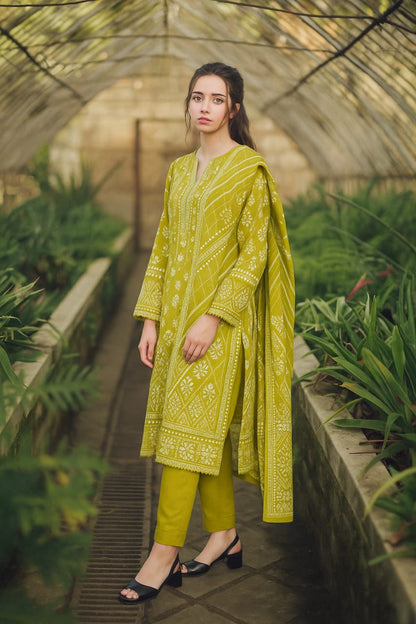 Unstitched 3 Pcs Hareem by ghani fabric 6