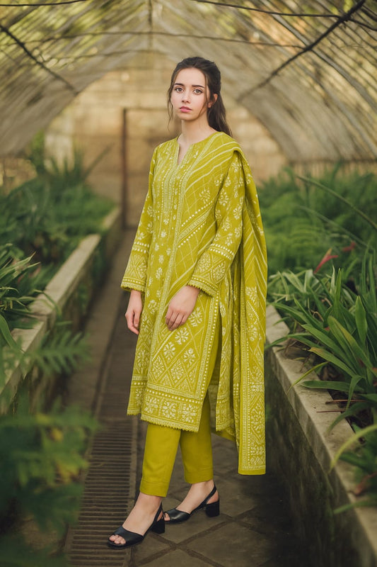 Unstitched 3 Pcs Hareem by ghani fabric 6