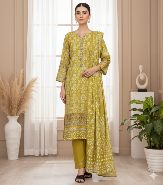 Hareem by G.F – Stitched 3 Piece Suit