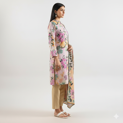 Saya Flora Impressions – 3 Piece Printed Lawn Suit