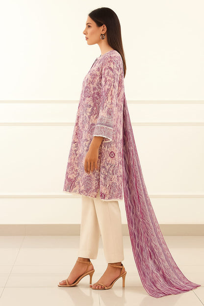 Saya 3 Piece Premium Printed Lawn Suit